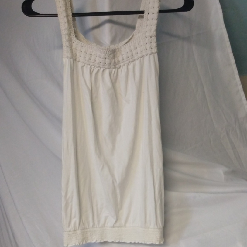 White Sleeveless Top